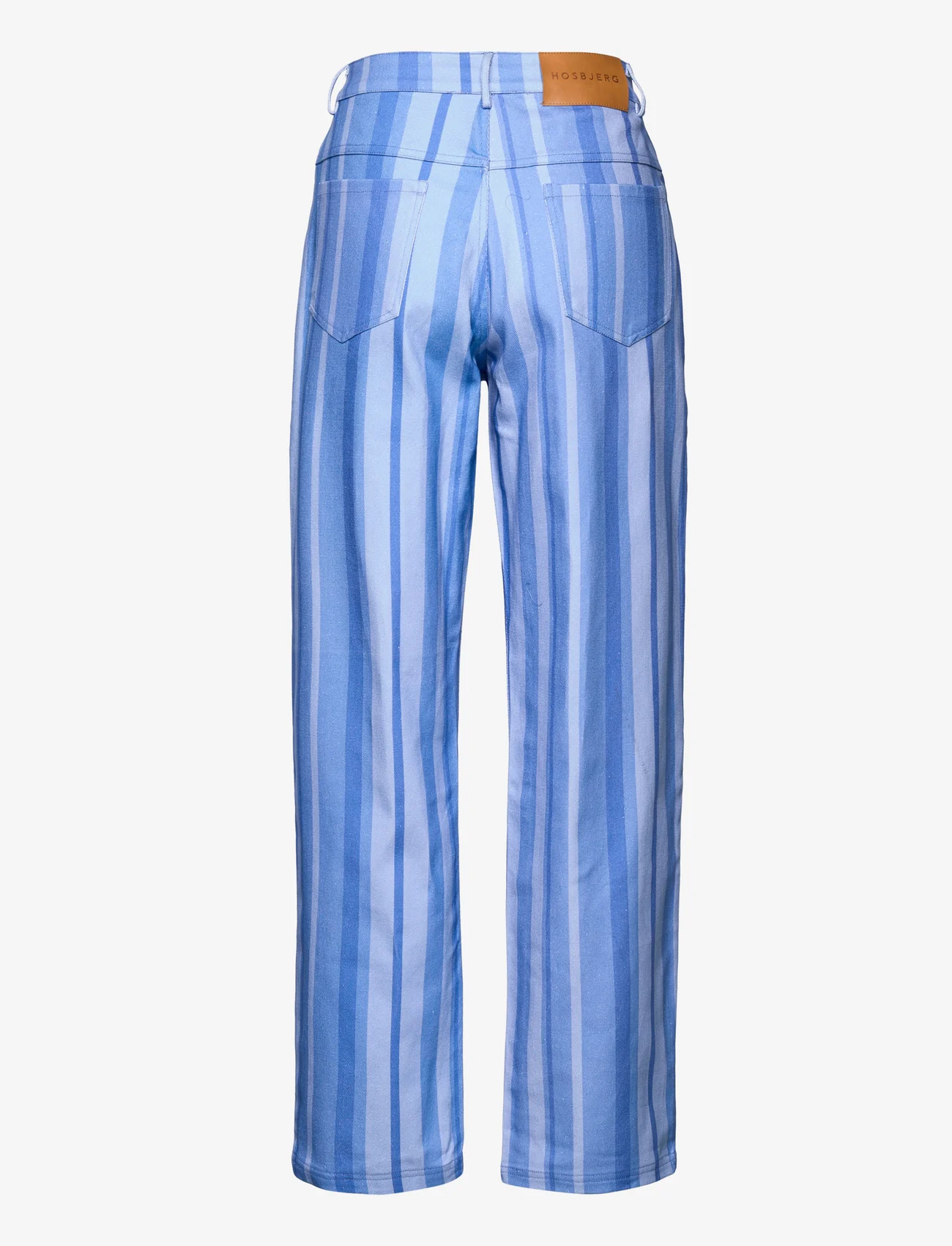 Hosbjerg - Juki Alexa Pants - laia säärega püksid - blue stripe - 1