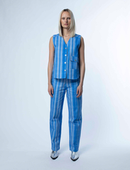 Hosbjerg - Juki Alexa Pants - bukser med brede ben - blue stripe - 2