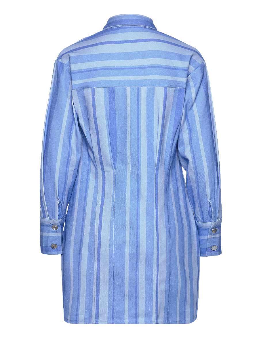 Hosbjerg - Juki Volume Dress - overhemdjurken - blue stripe - 2