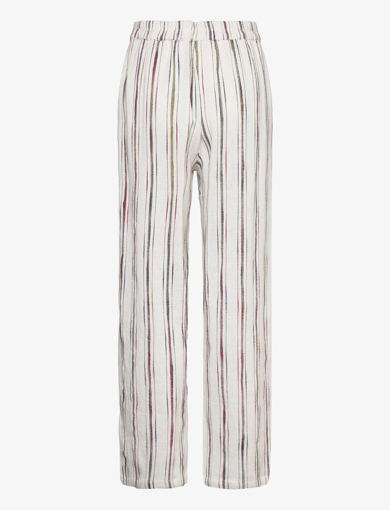 Hosbjerg - Kydia Stripe Pants - rette bukser - white stripe - 1