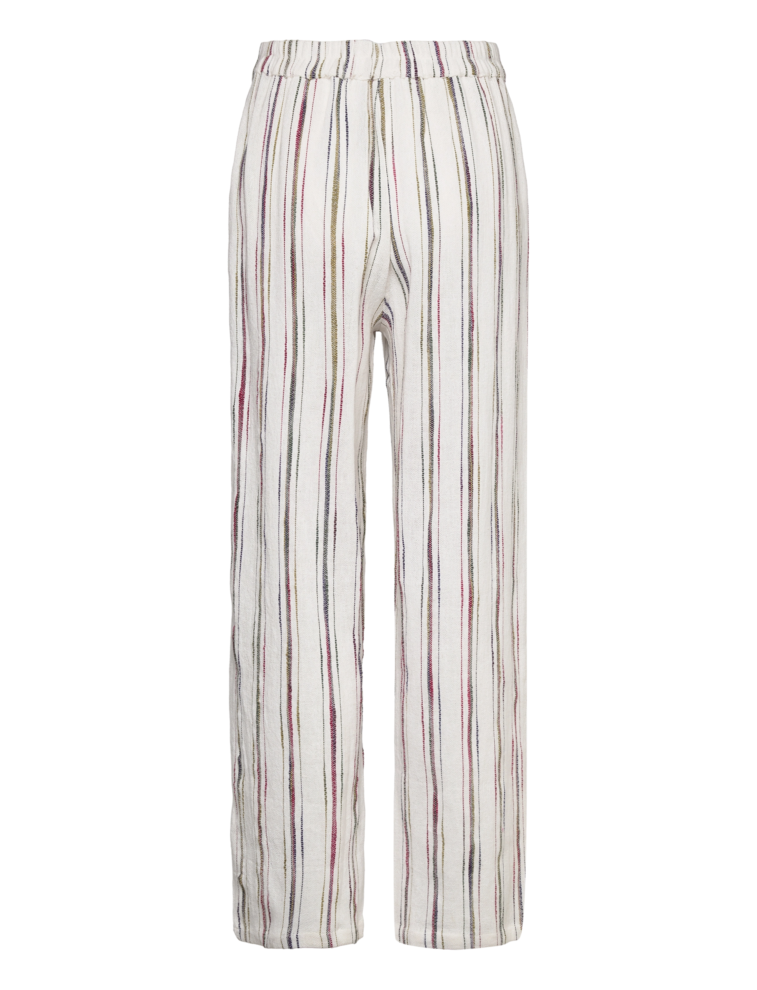 Hosbjerg - Kydia Stripe Pants - sirge säärega püksid - white stripe - 1
