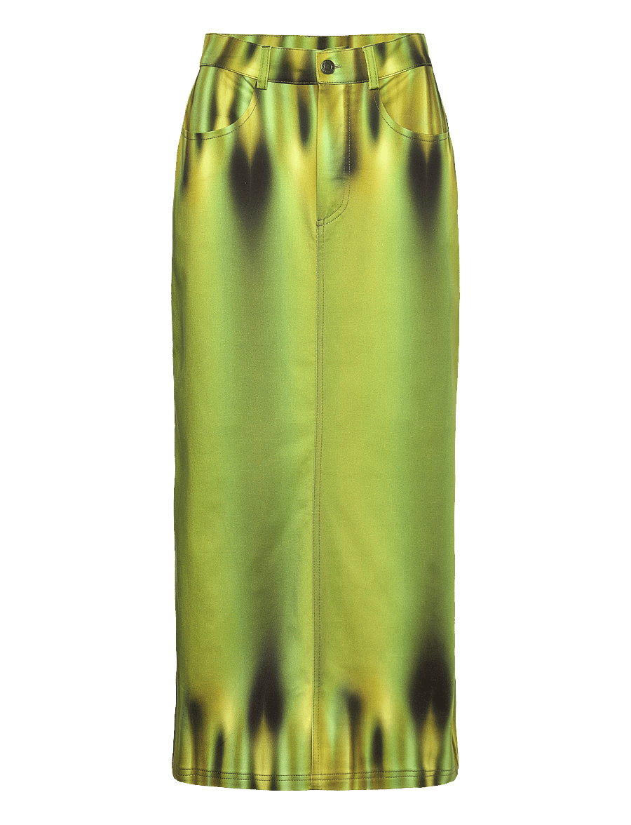 Hosbjerg - Khloe Leek Skirt - midiseelikud - green leek - 0