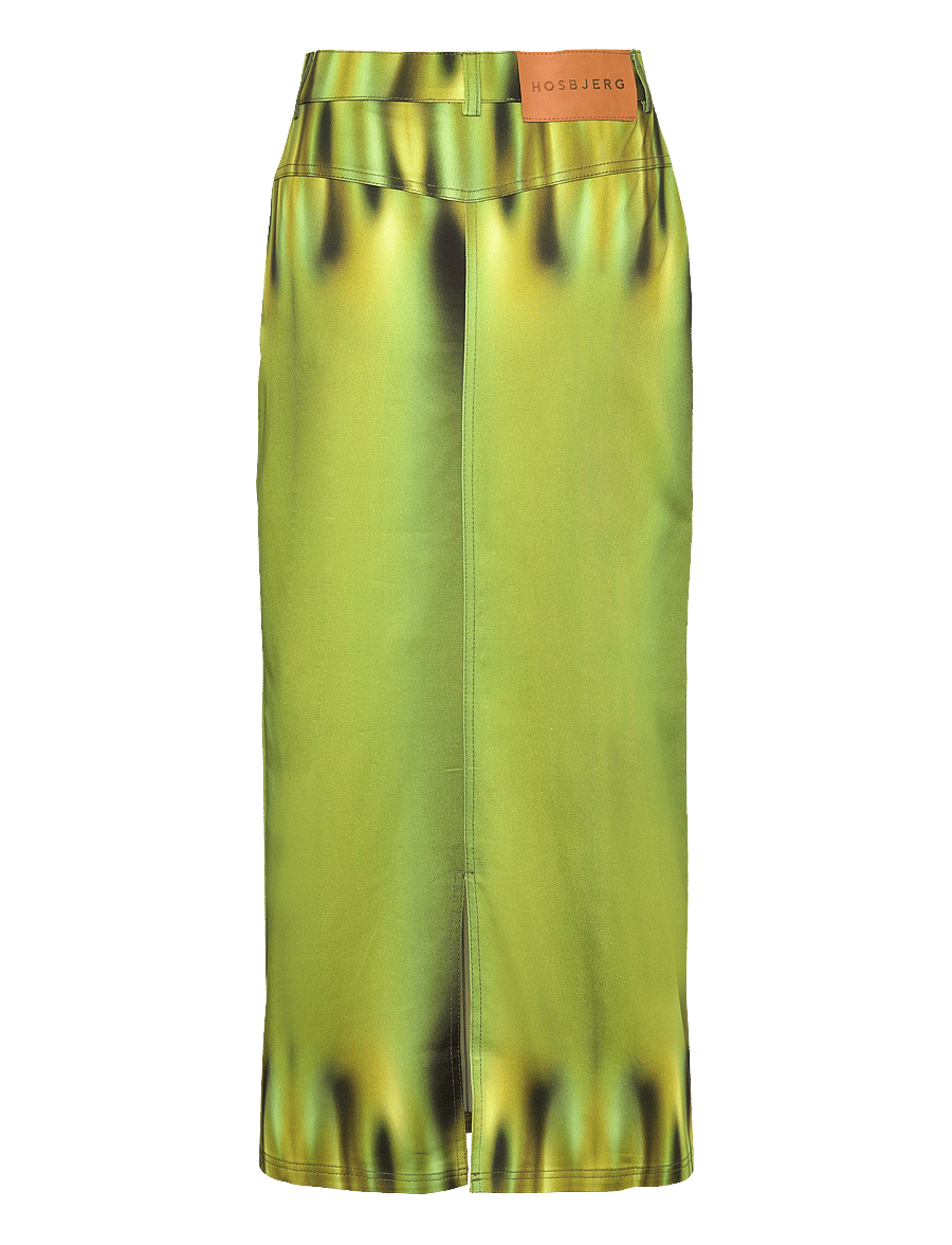 Hosbjerg - Khloe Leek Skirt - midiseelikud - green leek - 1