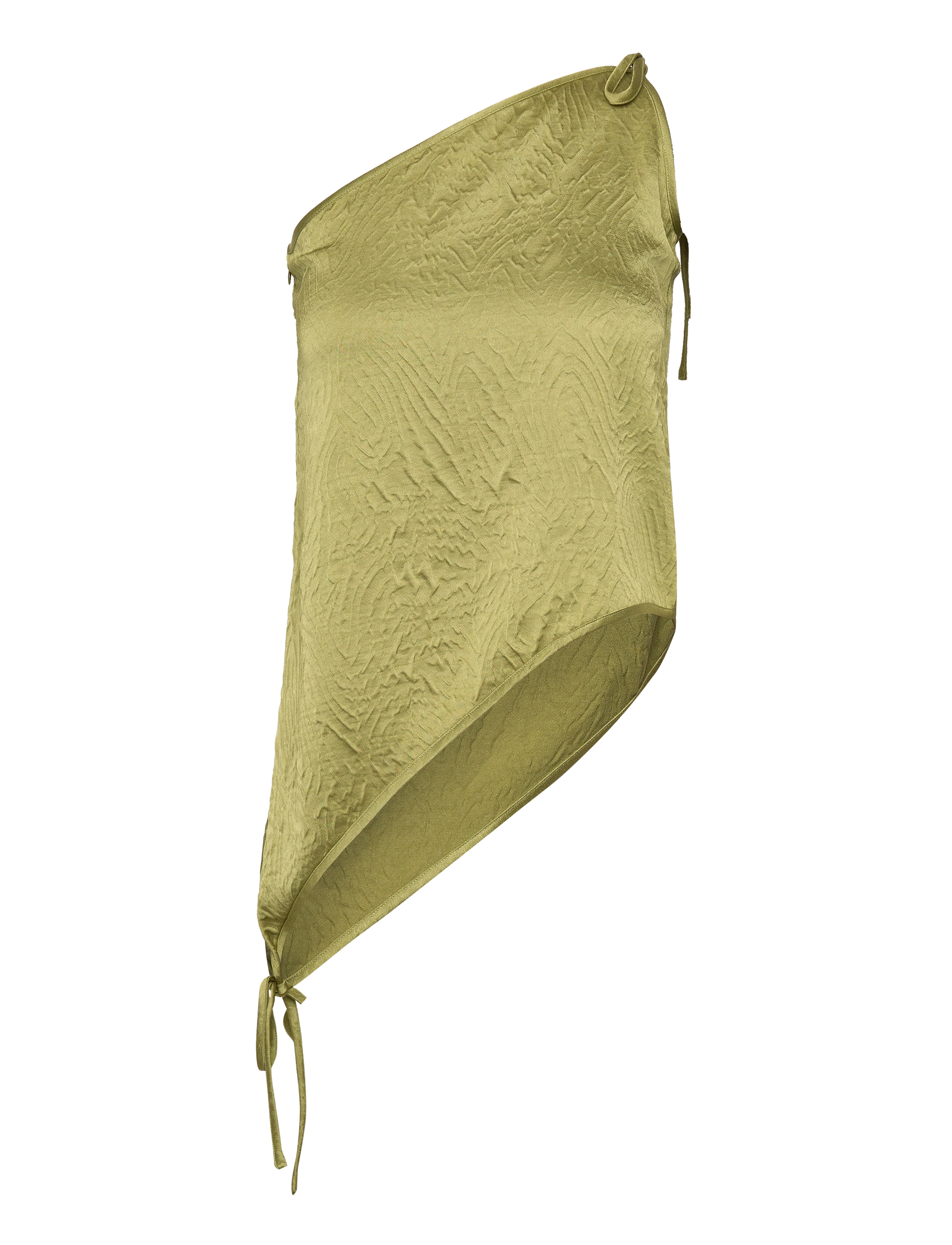 HOSBJERG Katarina One Schulter Oberteil Khaki - L - Damen