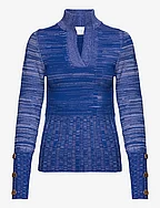 Lania Knit Turtleneck - VIBRANT BLUE