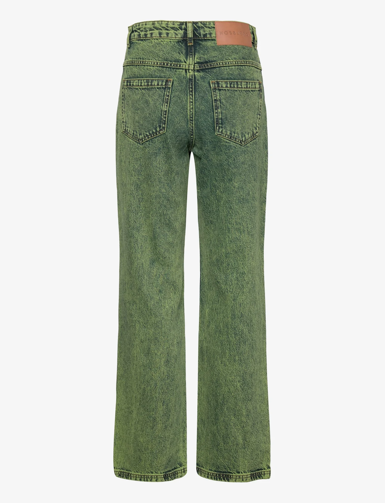 Hosbjerg - Leah Acid Denim Pants - jeans met wijde pijpen - lime green - 1