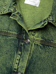 Hosbjerg - Leah Acid Denim Jacket - spring jackets - lime green - 2