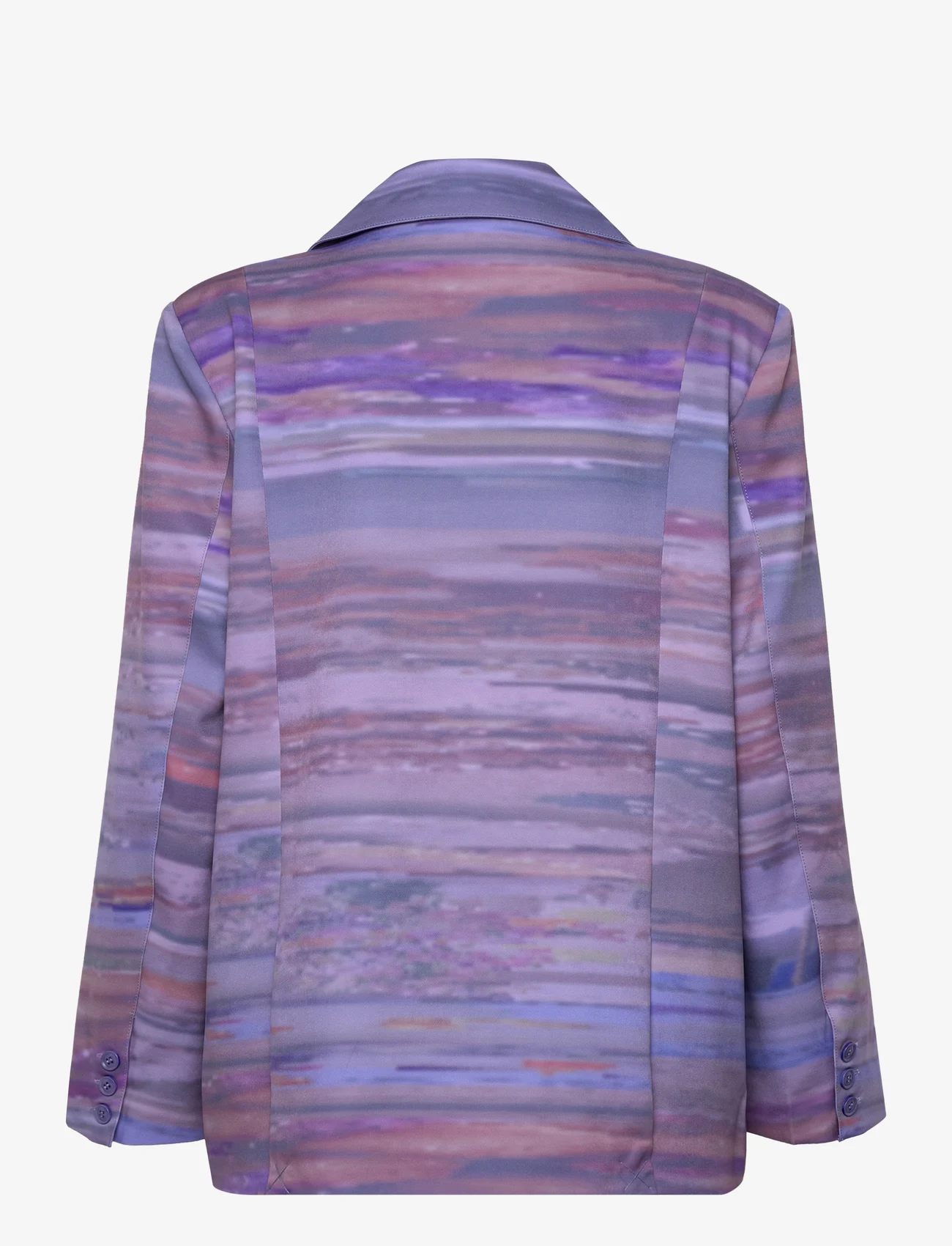 Hosbjerg - Line Adele Blazer - festklær til outlet-priser - abstract dinner purple - 1