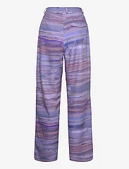 Hosbjerg - Line Adele Pants - wide leg trousers - abstract dinner purple - 1