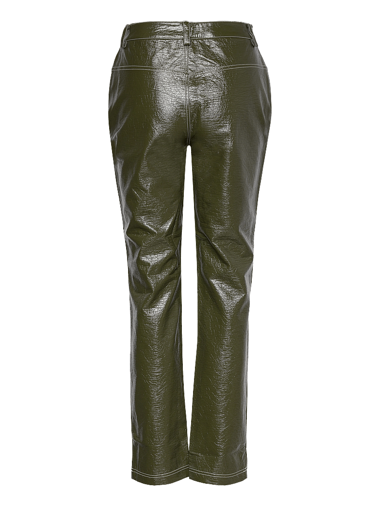 Hosbjerg - Lucia Tori Pants - læderbukser - dark army - 1