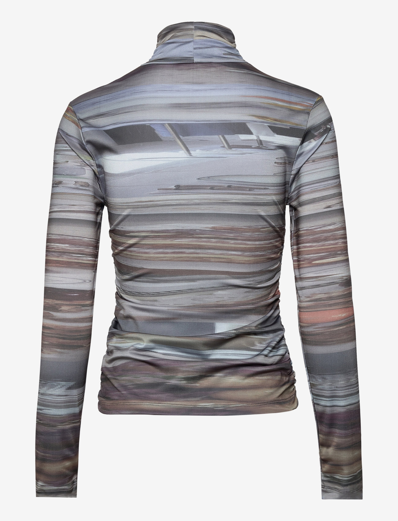 Hosbjerg - Lyra Top - efterårstøj - abstract dinner grey - 1