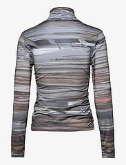 Hosbjerg - Lyra Top - pitkähihaiset t-paidat - abstract dinner grey - 1