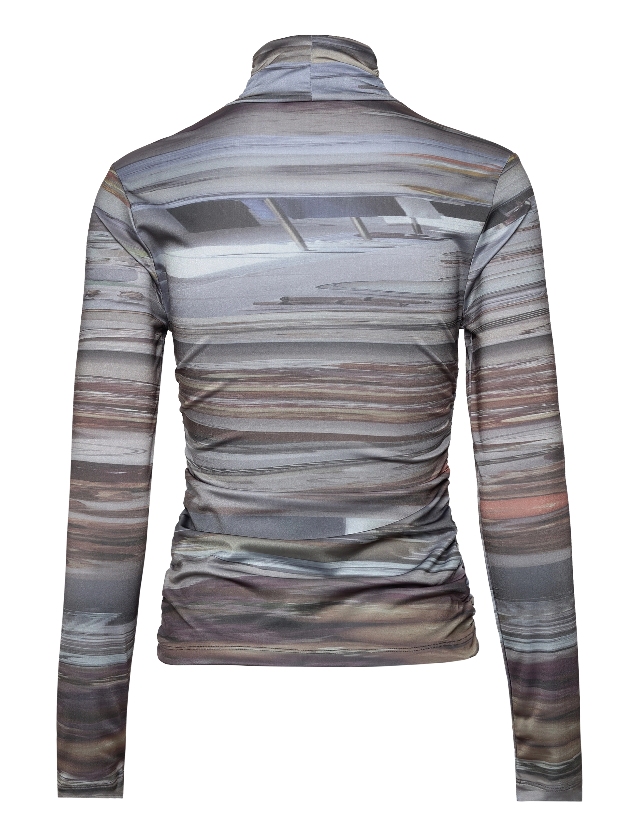 Hosbjerg - Lyra Top - pitkähihaiset t-paidat - abstract dinner grey - 1