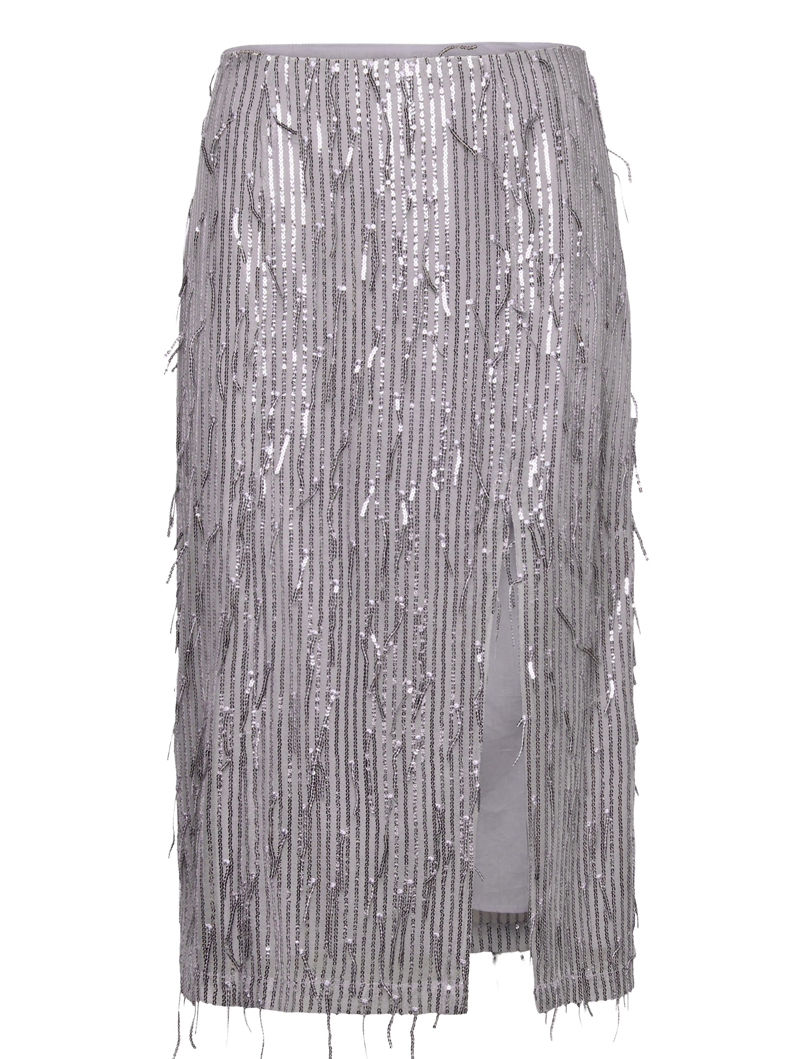 HOSBJERG Madelin Pailletten Rock Silber - S - Damen