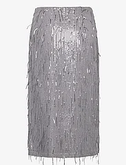 Hosbjerg - Madelin Sequin Skirt - midi nederdele - silver grey - 1