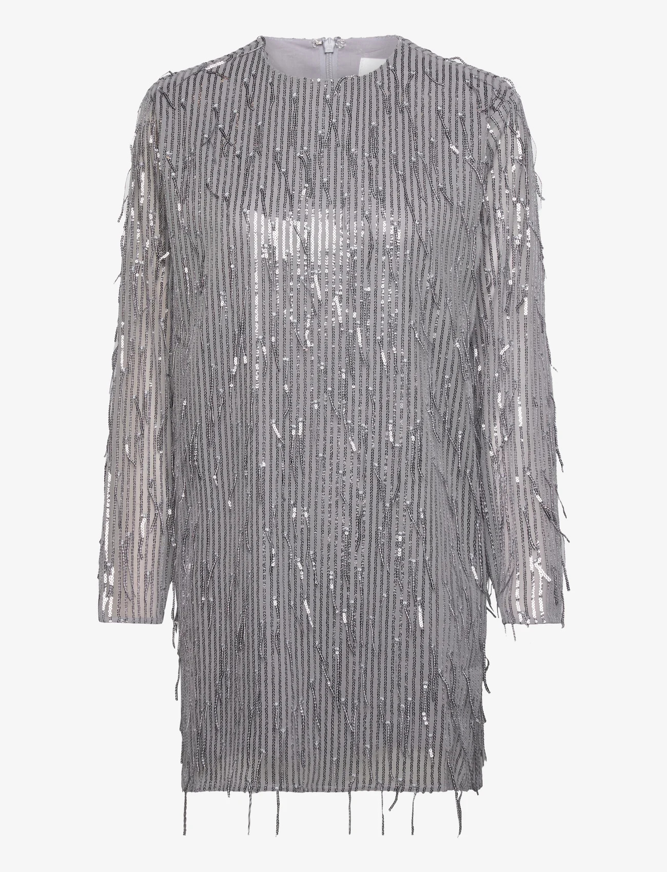 Hosbjerg - Madelin Sequin Dress - vakarėlių drabužiai išparduotuvių kainomis - silver grey - 0
