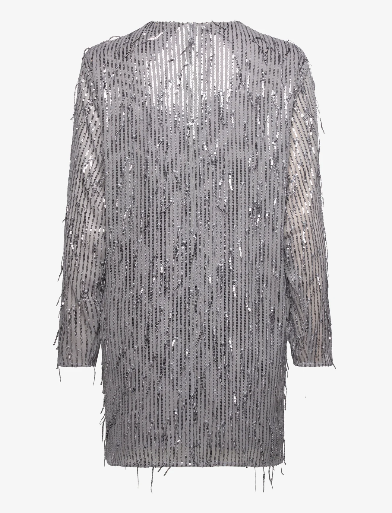 Hosbjerg - Madelin Sequin Dress - festtøj til outletpriser - silver grey - 1