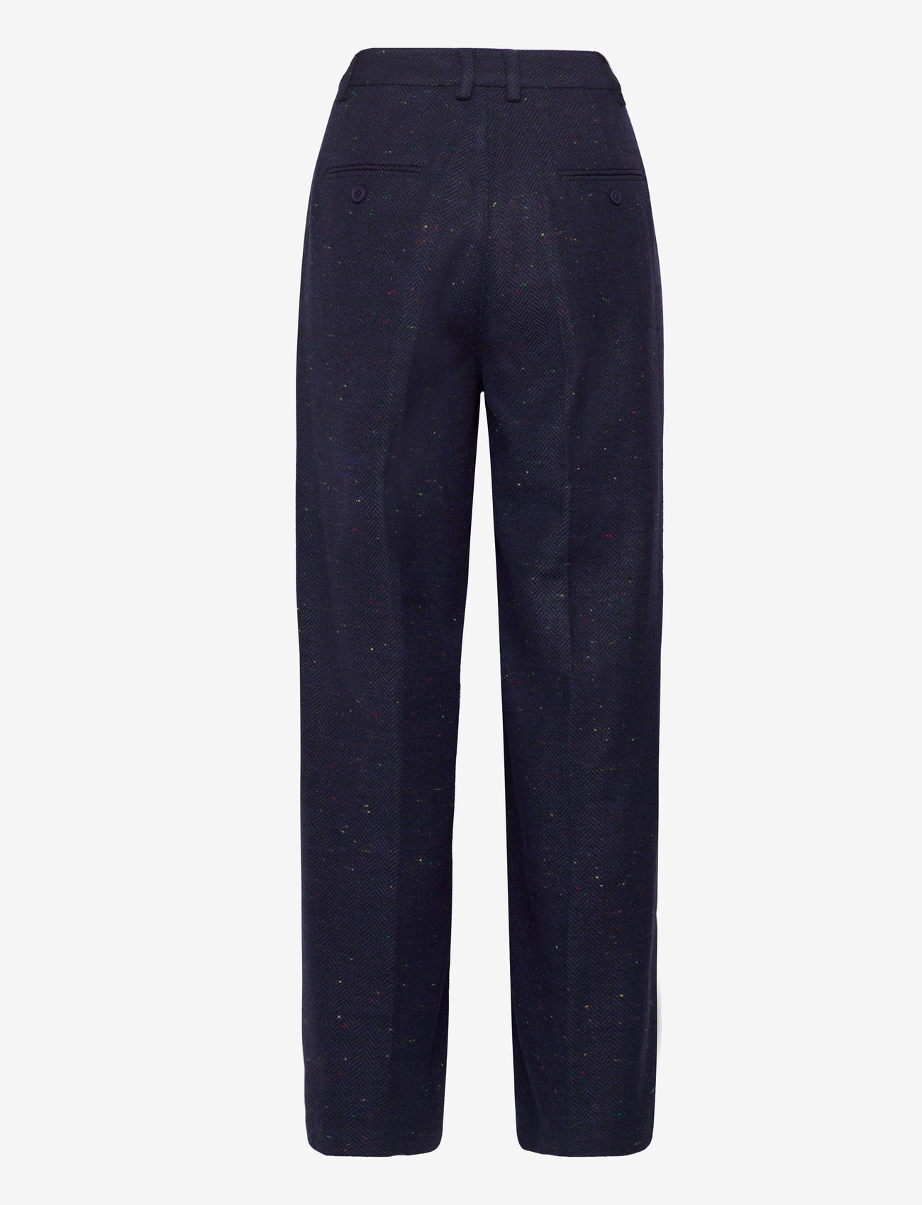 Hosbjerg - Margot Pants - festtøj til outletpriser - navy herringbone - 1