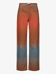 Hosbjerg - Mercy Denim Pants - džinsa bikses ar taisnām starām - orange sunset - 0