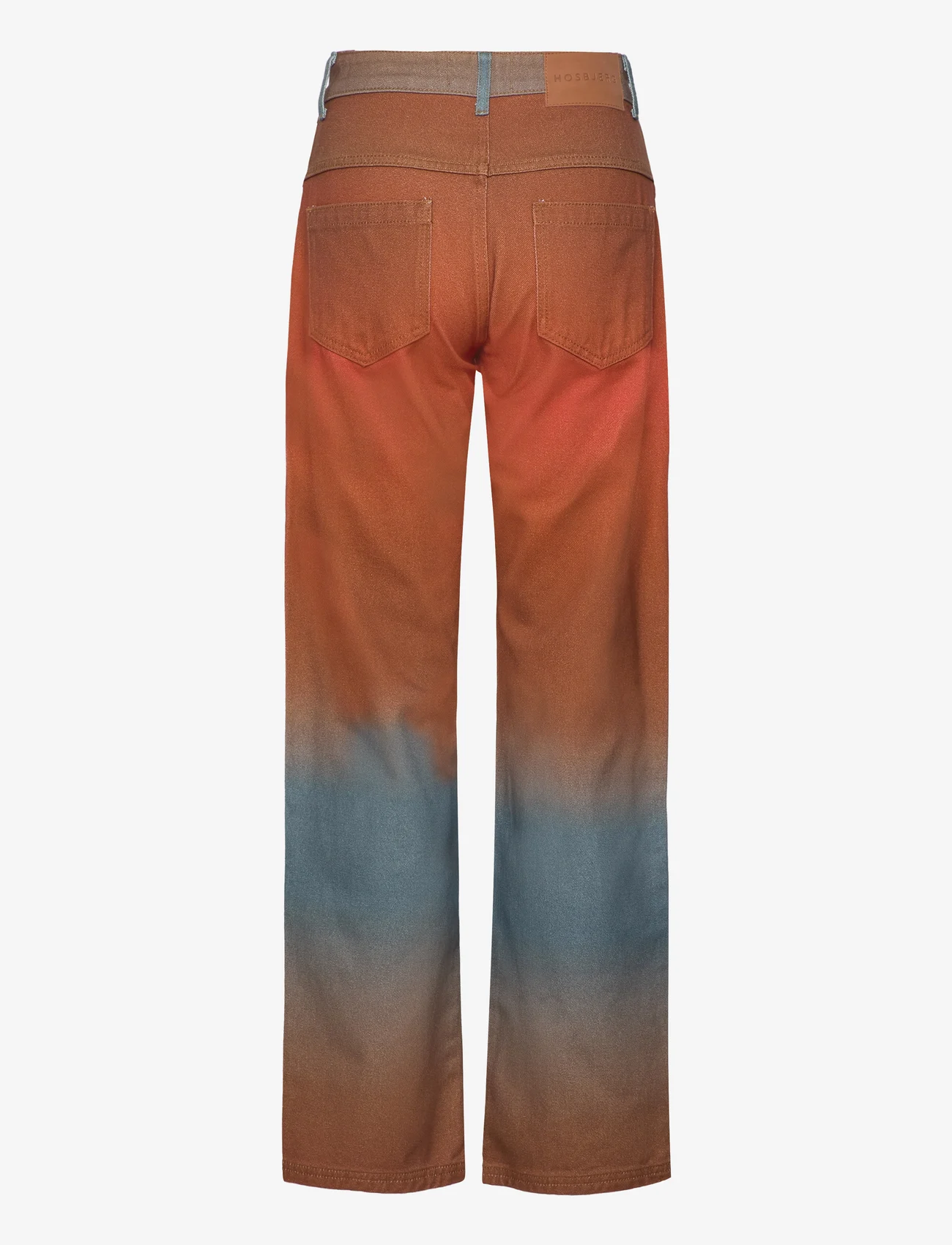 Hosbjerg - Mercy Denim Pants - džinsa bikses ar taisnām starām - orange sunset - 1