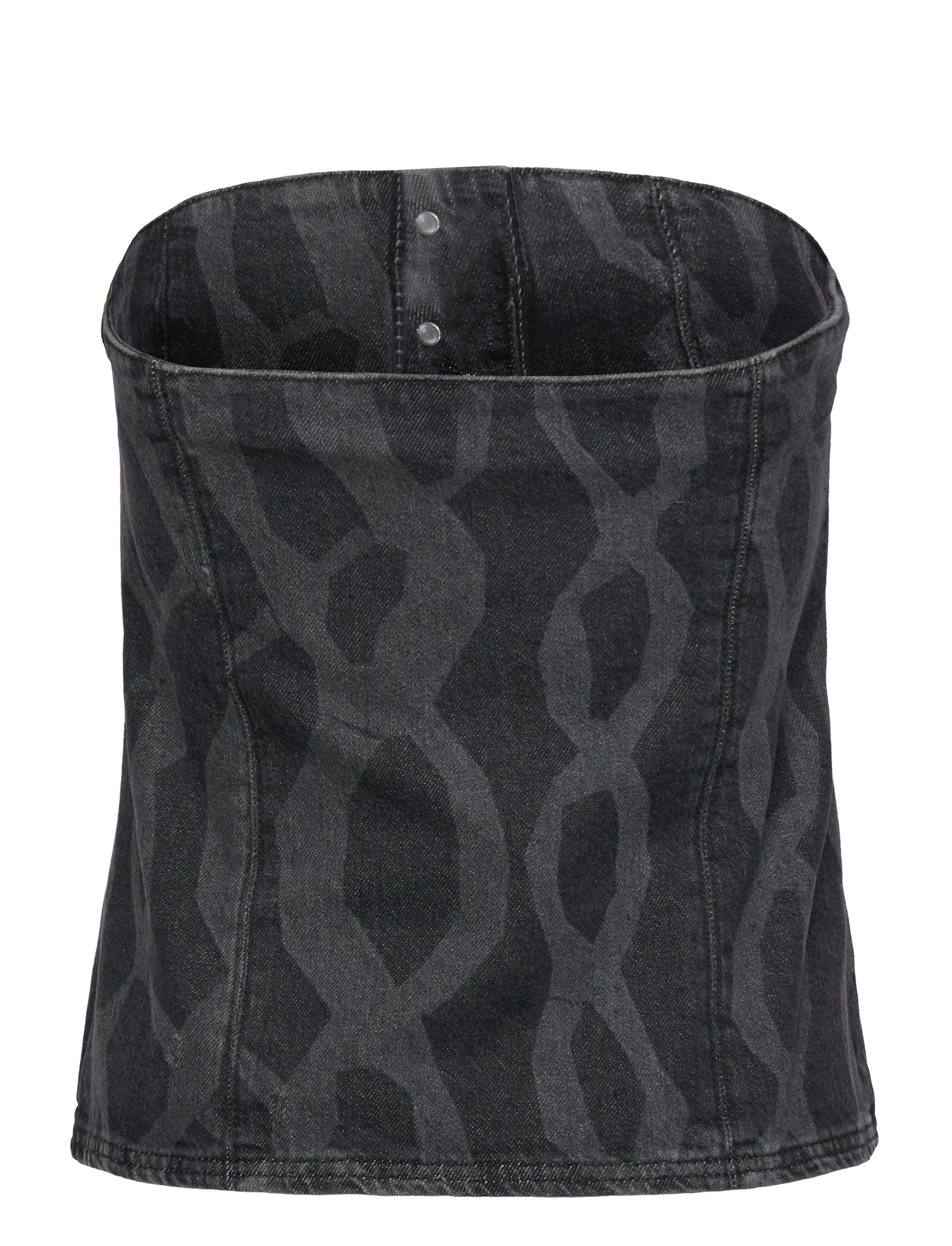 Hosbjerg - Mickie Denim Top - varrukateta pluusid - dark grey - 1