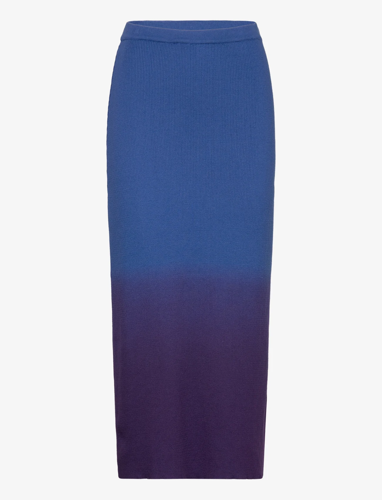 Hosbjerg - Maya Dawn Rib Skirt - knitted skirts - true blue - 0