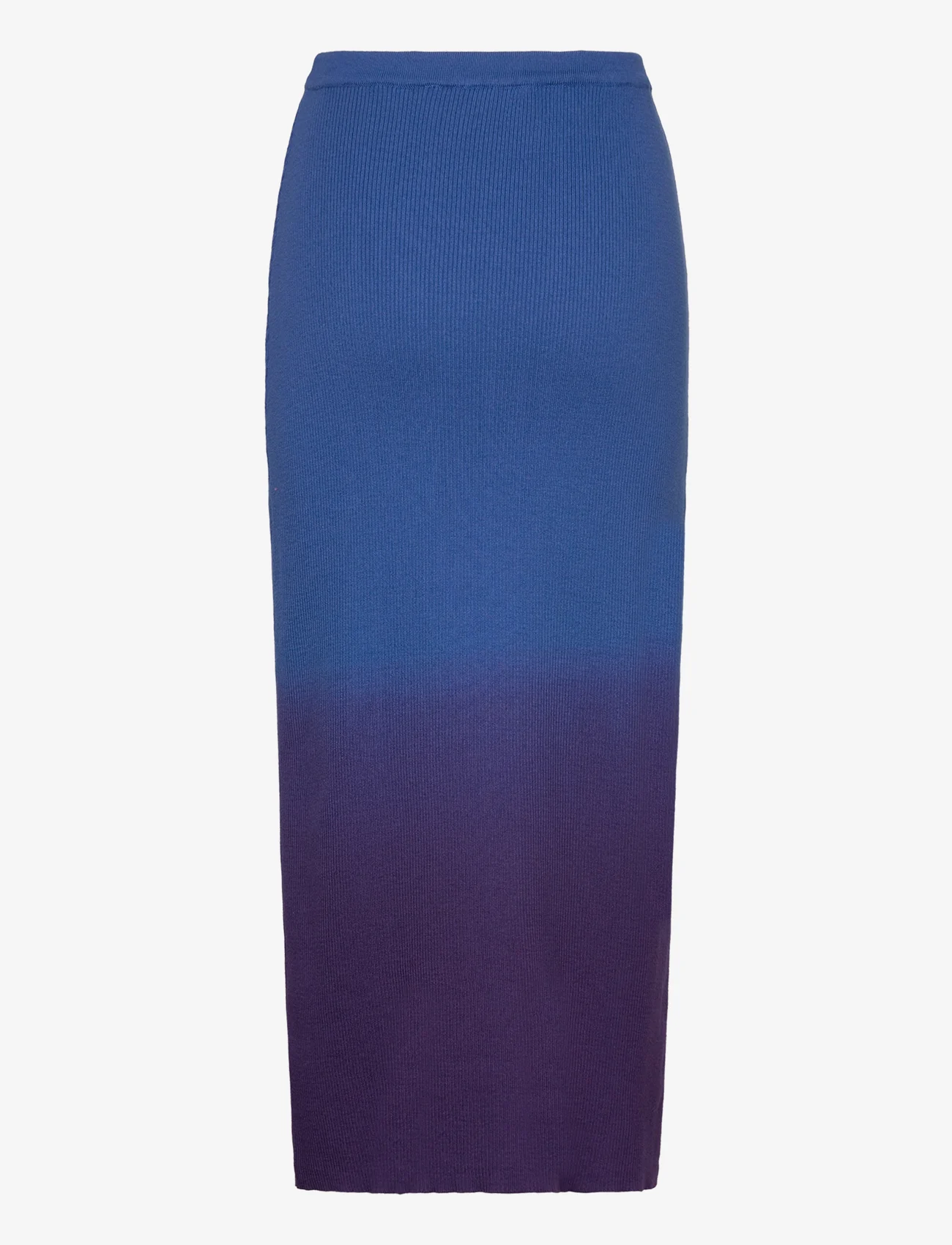 Hosbjerg - Maya Dawn Rib Skirt - strikkede skjørt - true blue - 1