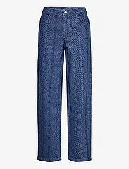 Hosbjerg - Karin Patch Pants - brede jeans - denim - 0