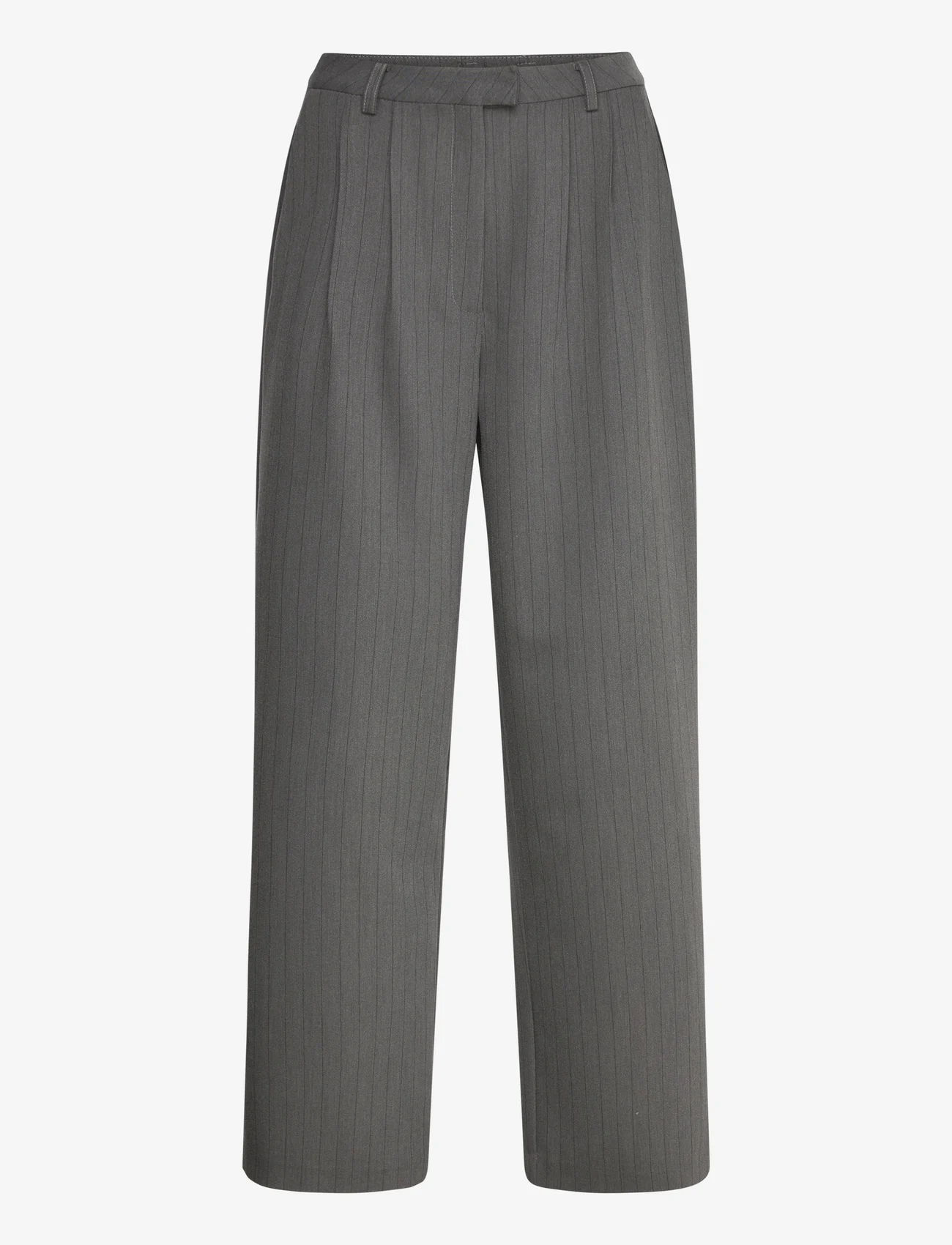 Hosbjerg - Noor Pants - bukser med brede ben - asphalt - 0