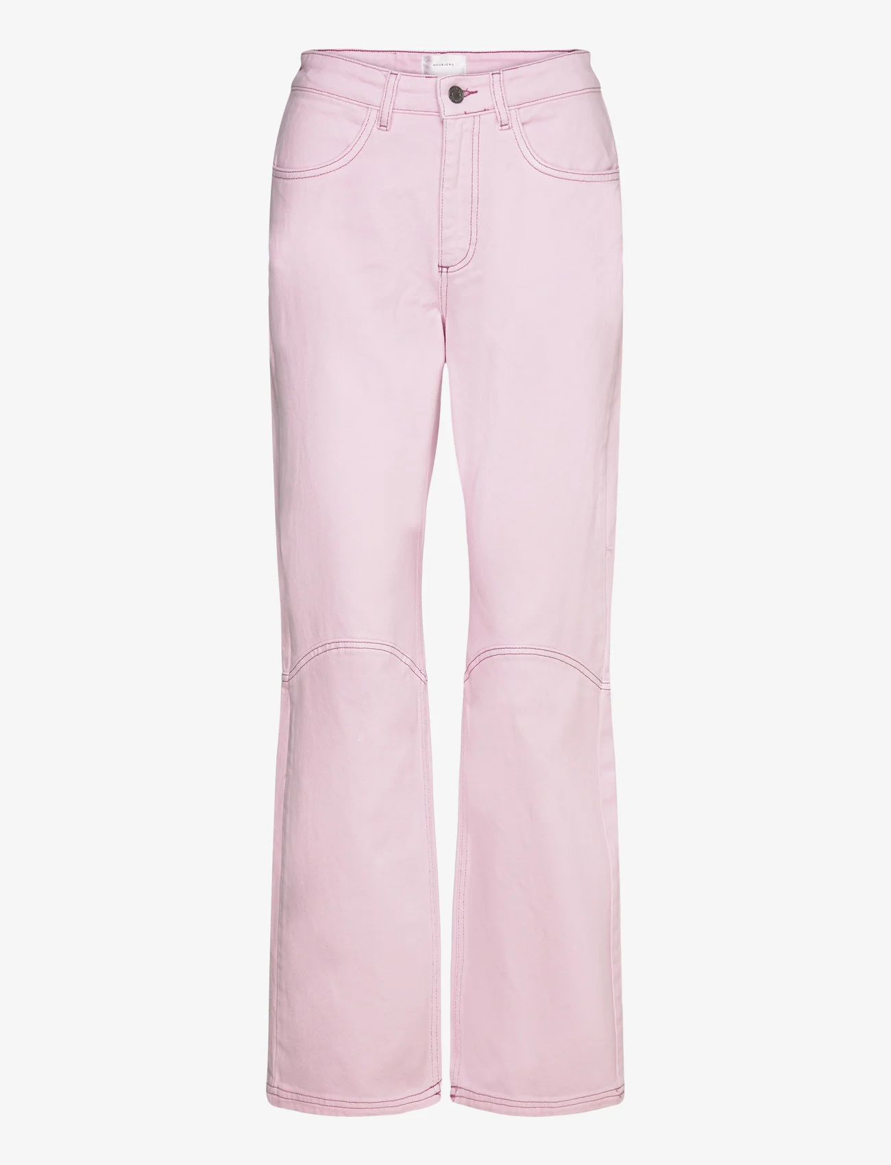 Hosbjerg - Nellie Pants - džinsa bikses ar taisnām starām - pink lavender - 0