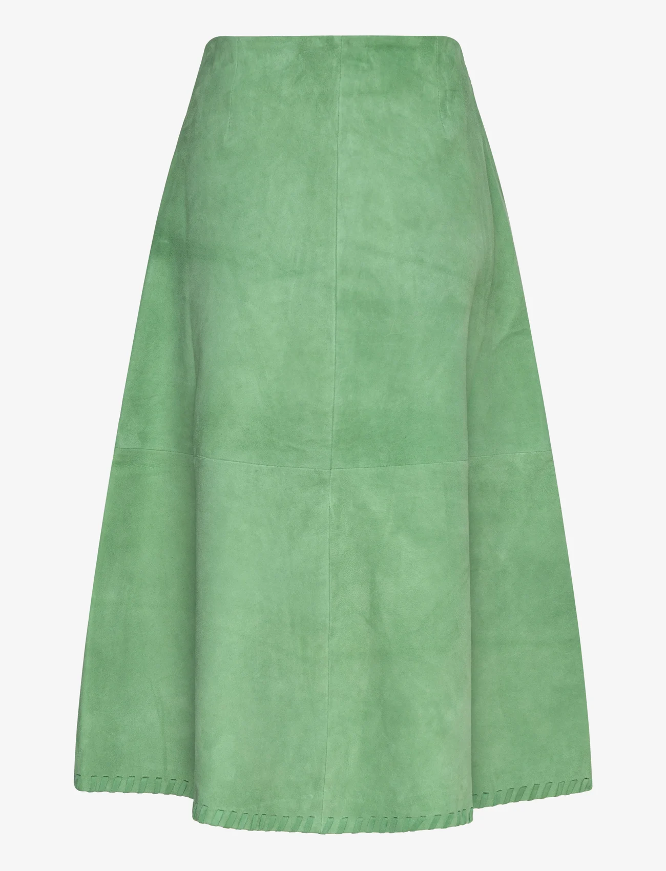 Hosbjerg - Nalyh Suede Skirt - midi skirts - amazon green - 1