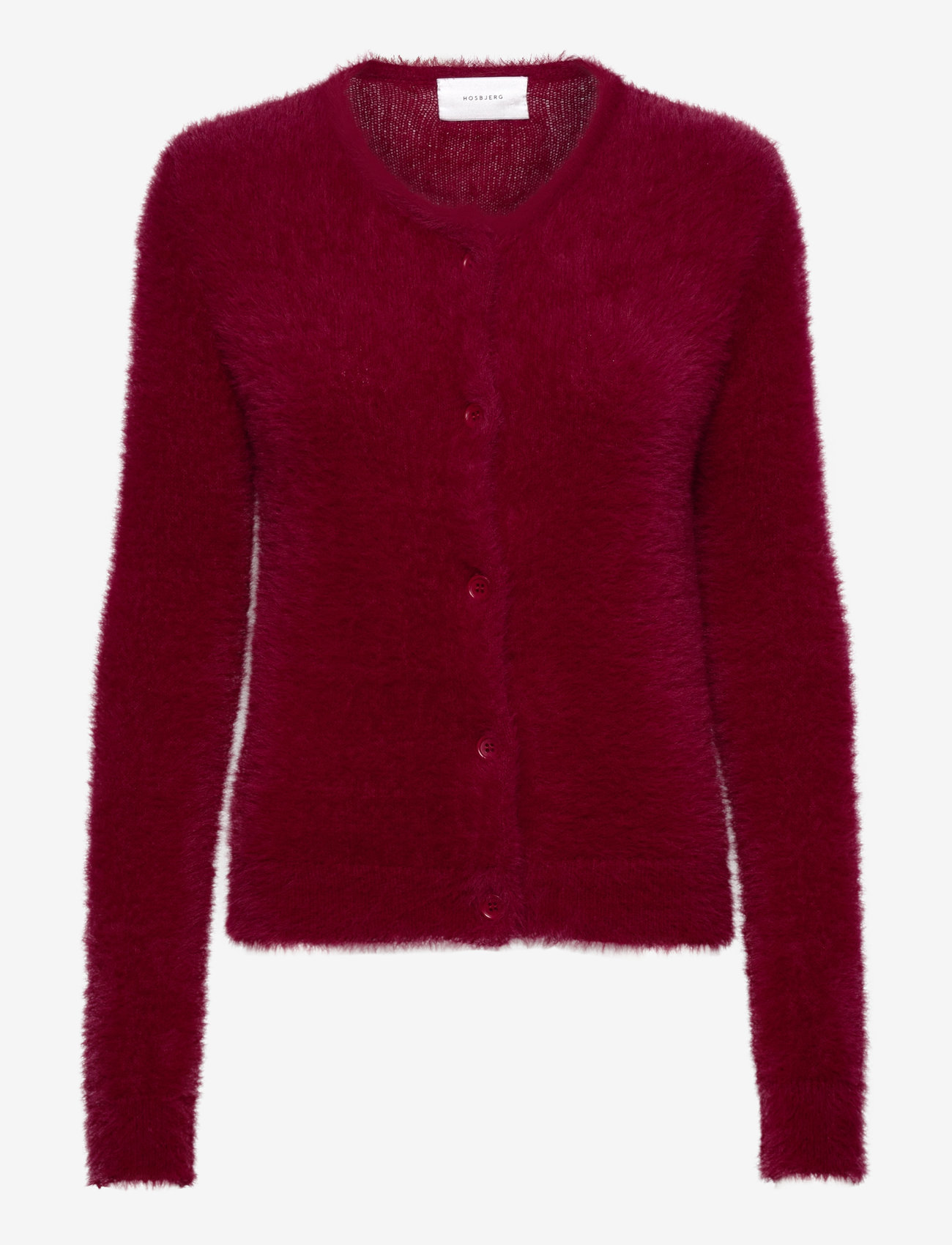 Hosbjerg - Pearl Knit Cardigan - cardigans - bordeaux - 0