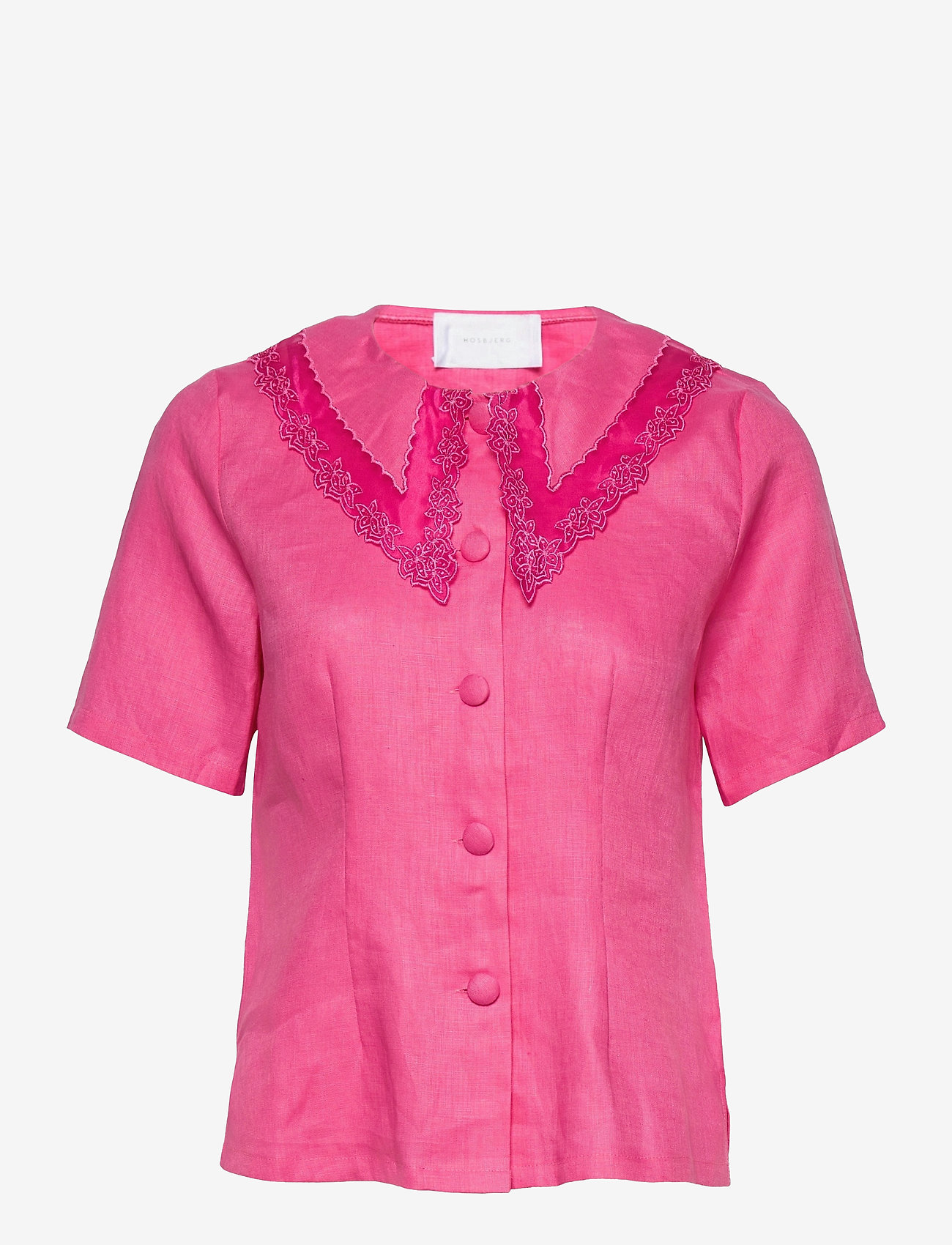 Hosbjerg - CAMILLE SHIRT - short-sleeved blouses - pink - 0