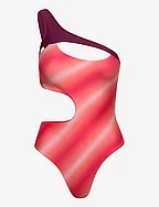 COBY HOLE SWIMSUIT - RED FADE