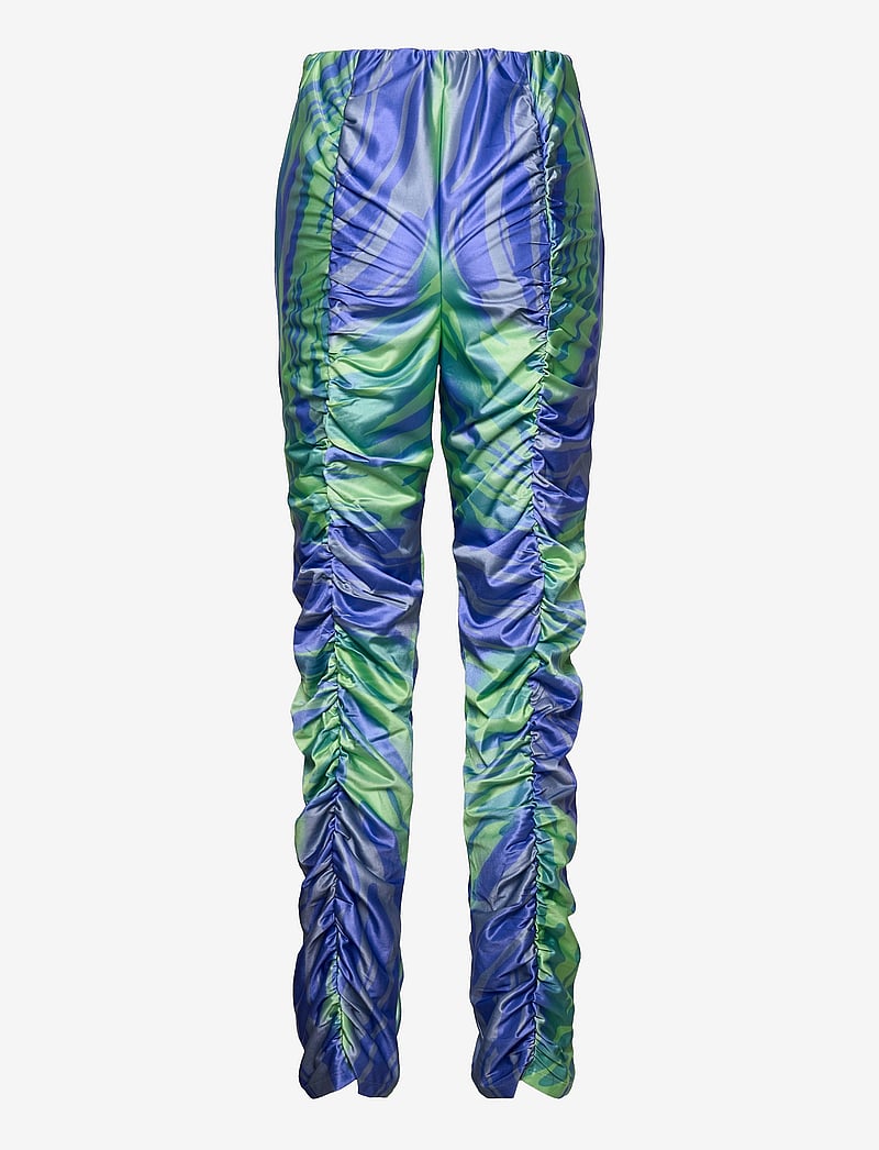 Hosbjerg - Dali Riley Pants - slim fit hosen - mermaid blue/green - 1