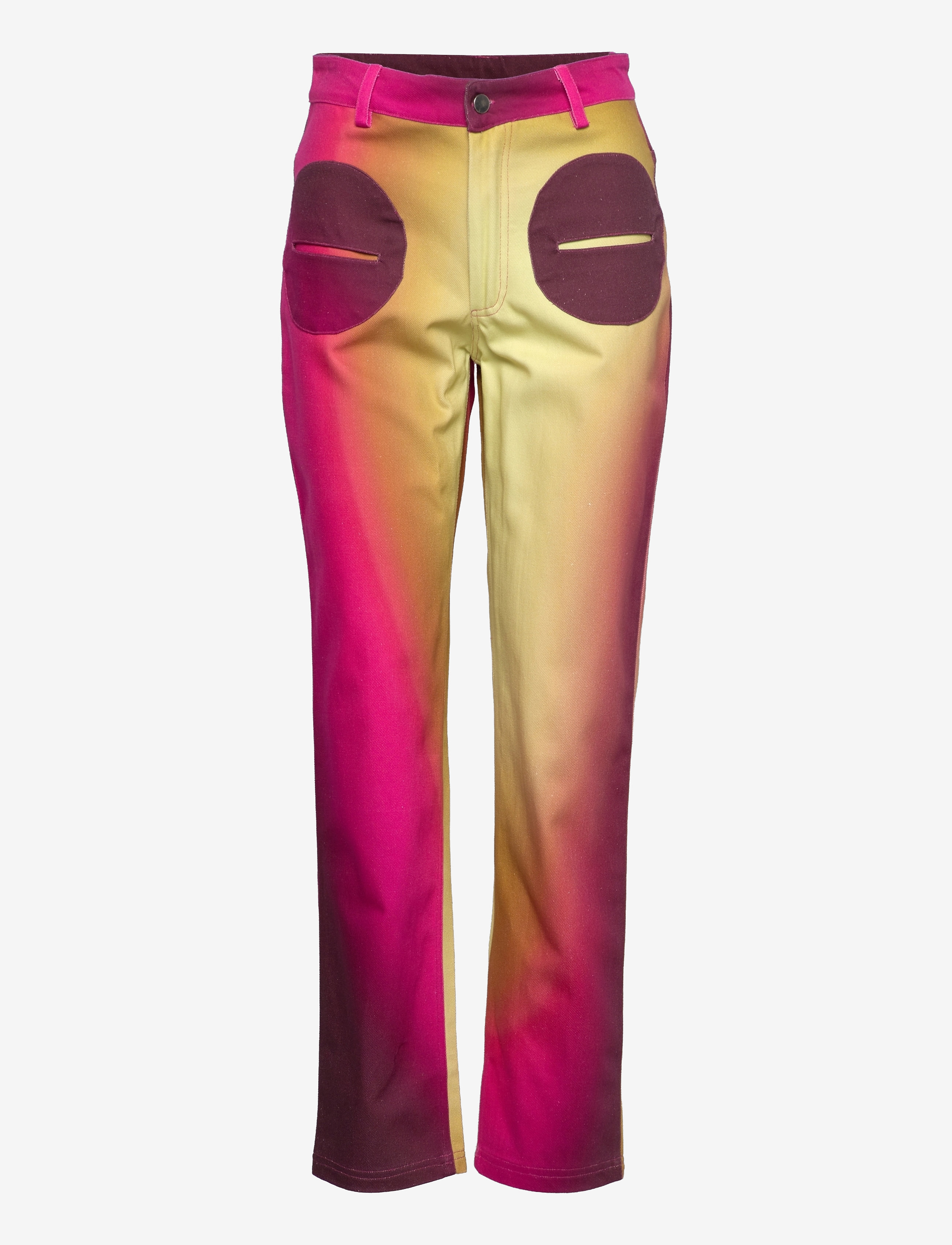 Hosbjerg Ella Rina Fade Pants - Klær - PINK/MUSTARD FADE / multi