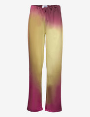 Hosbjerg - Eden Fade Riley Pants - bikses ar taisnām starām - pink/mustard fade - 0