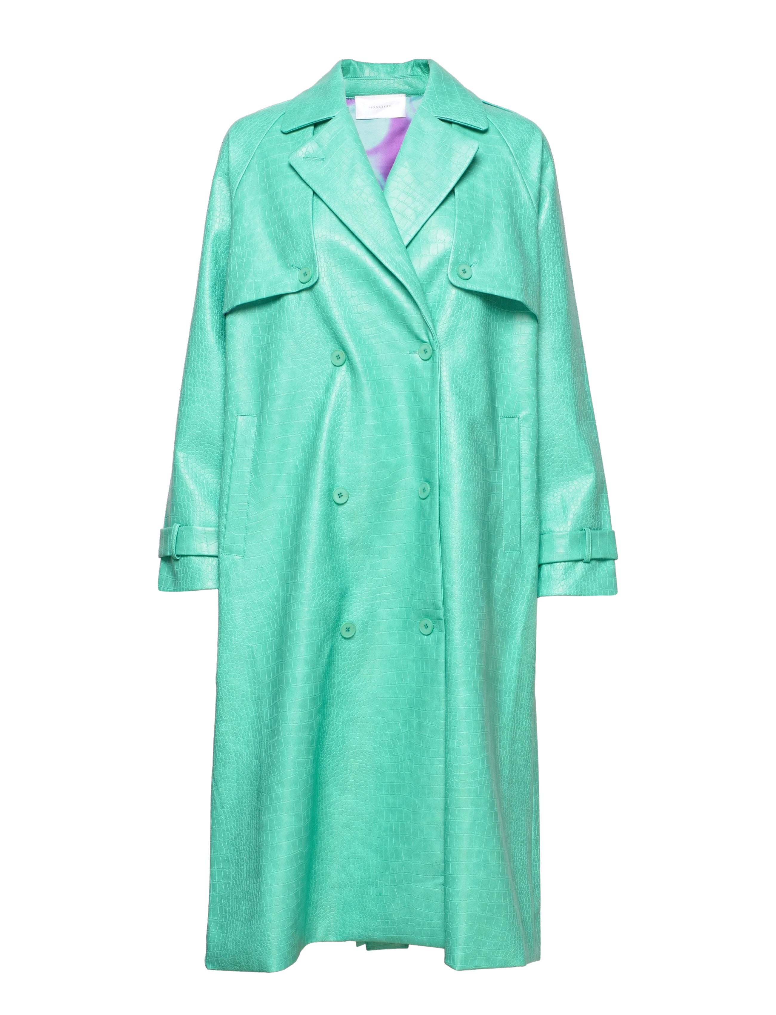 Hosbjerg - Fallon Croc Trenchcoat - turquoise - 0