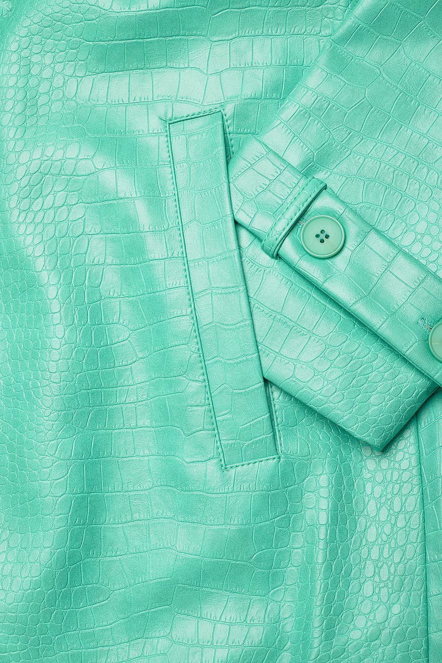 Hosbjerg - Fallon Croc Trenchcoat - turquoise - 3