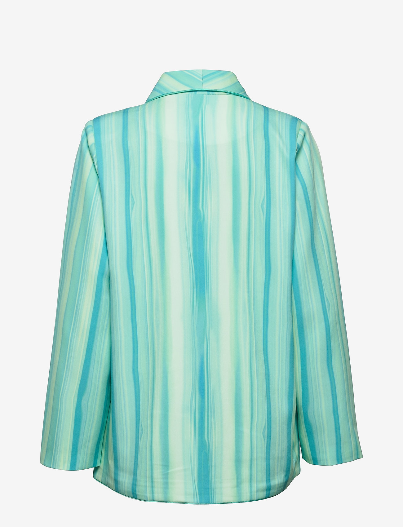 Hosbjerg - Fleur Adele Blazer - enkeltradede blazere - sand lines turquoise - 1
