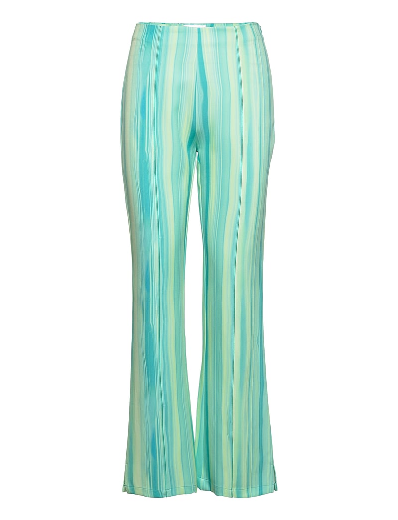 Hosbjerg - Fleur Adele Pants - schlaghose - sand lines turquoise - 0