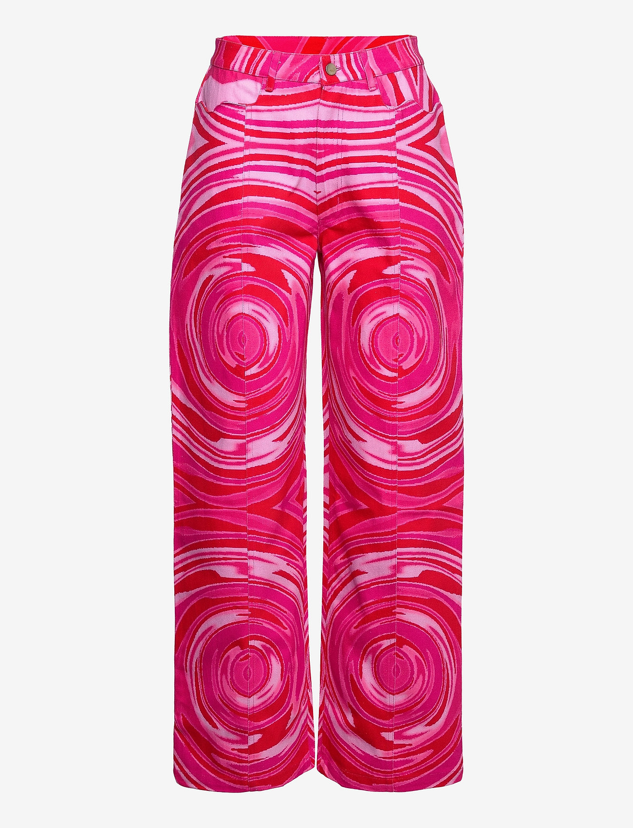 Hosbjerg - Frama Pants - hosen mit weitem bein - swirl pink - 0