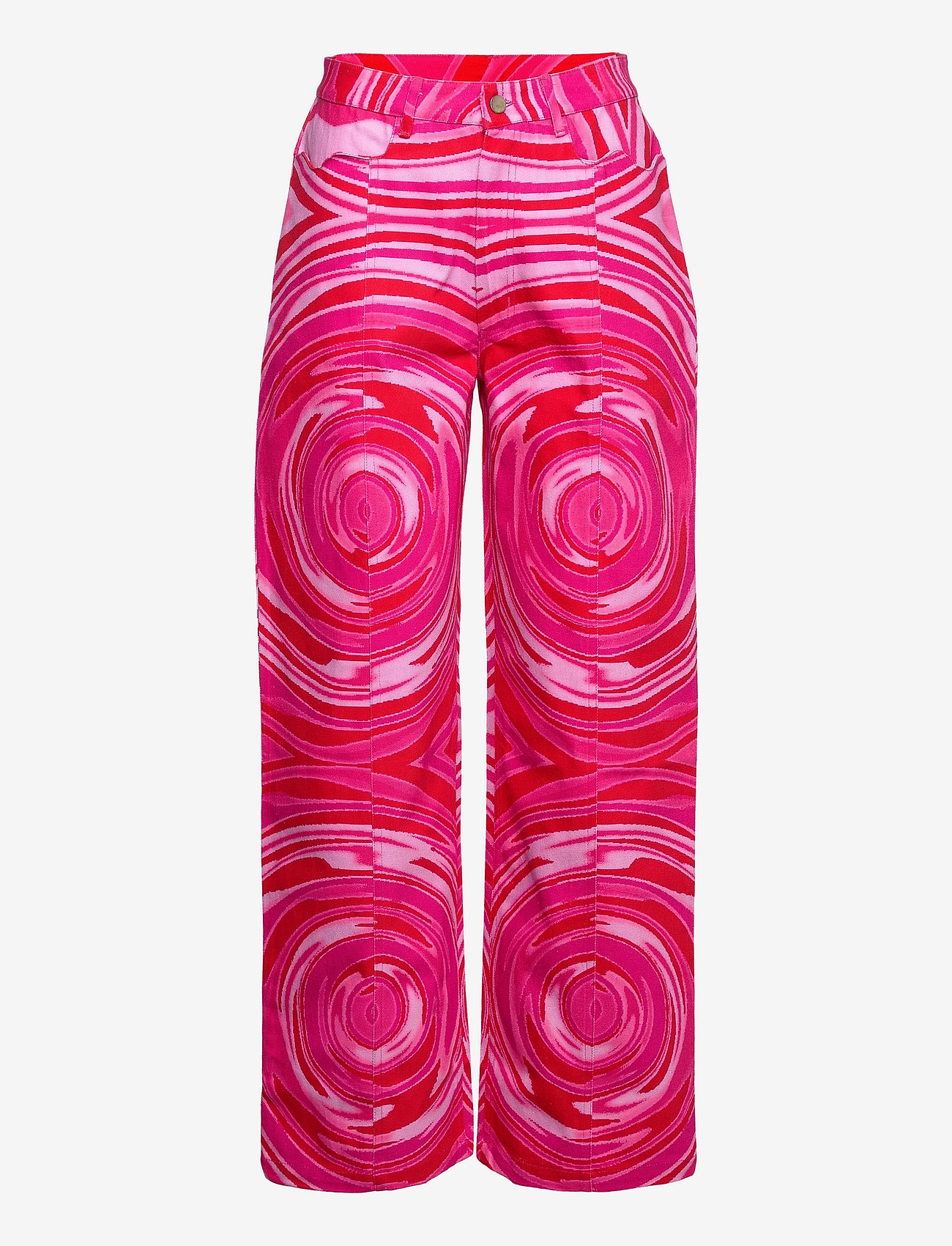 Hosbjerg - Frama Pants - leveälahkeiset farkut - swirl pink - 0