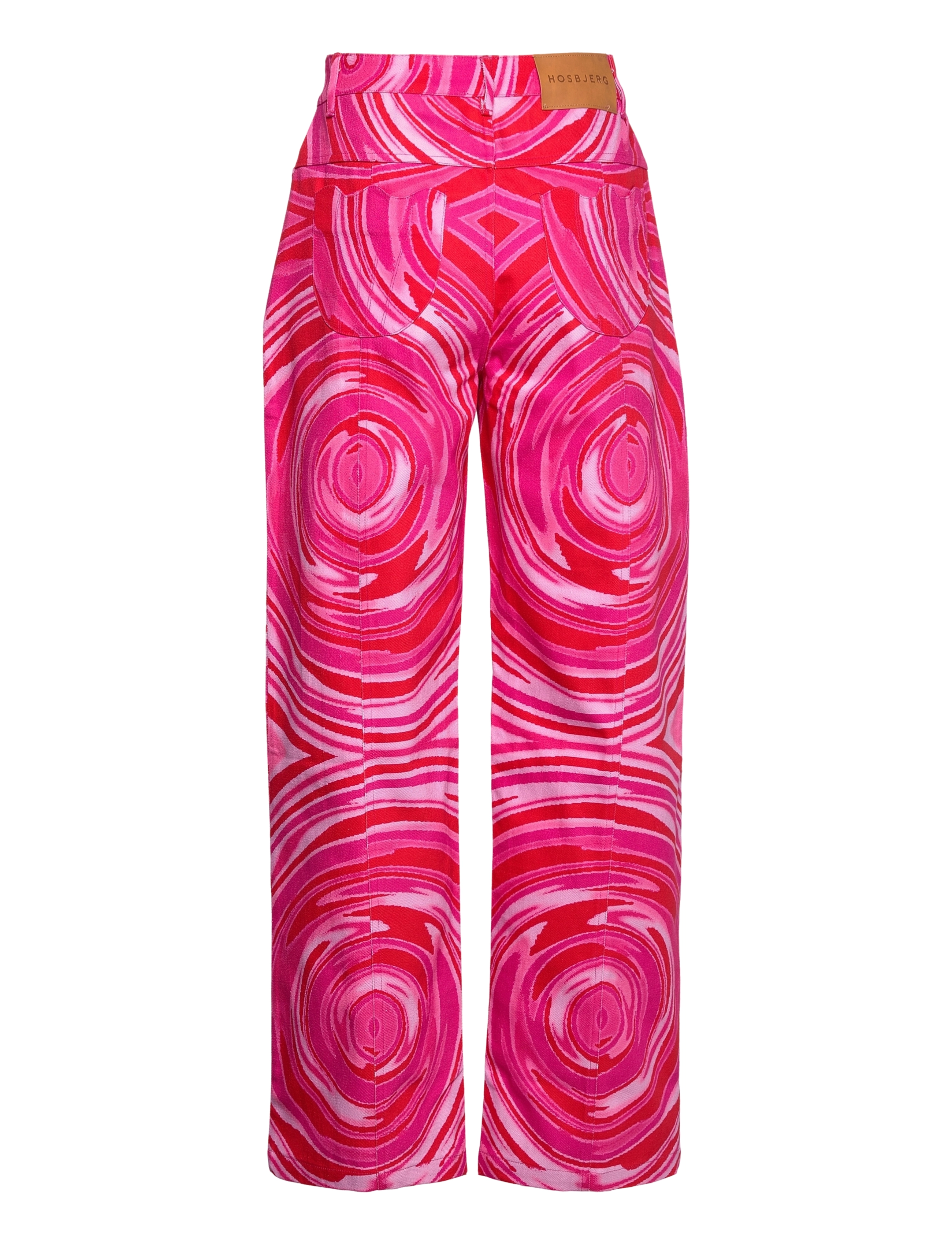 Hosbjerg - Frama Pants - leveälahkeiset farkut - swirl pink - 1