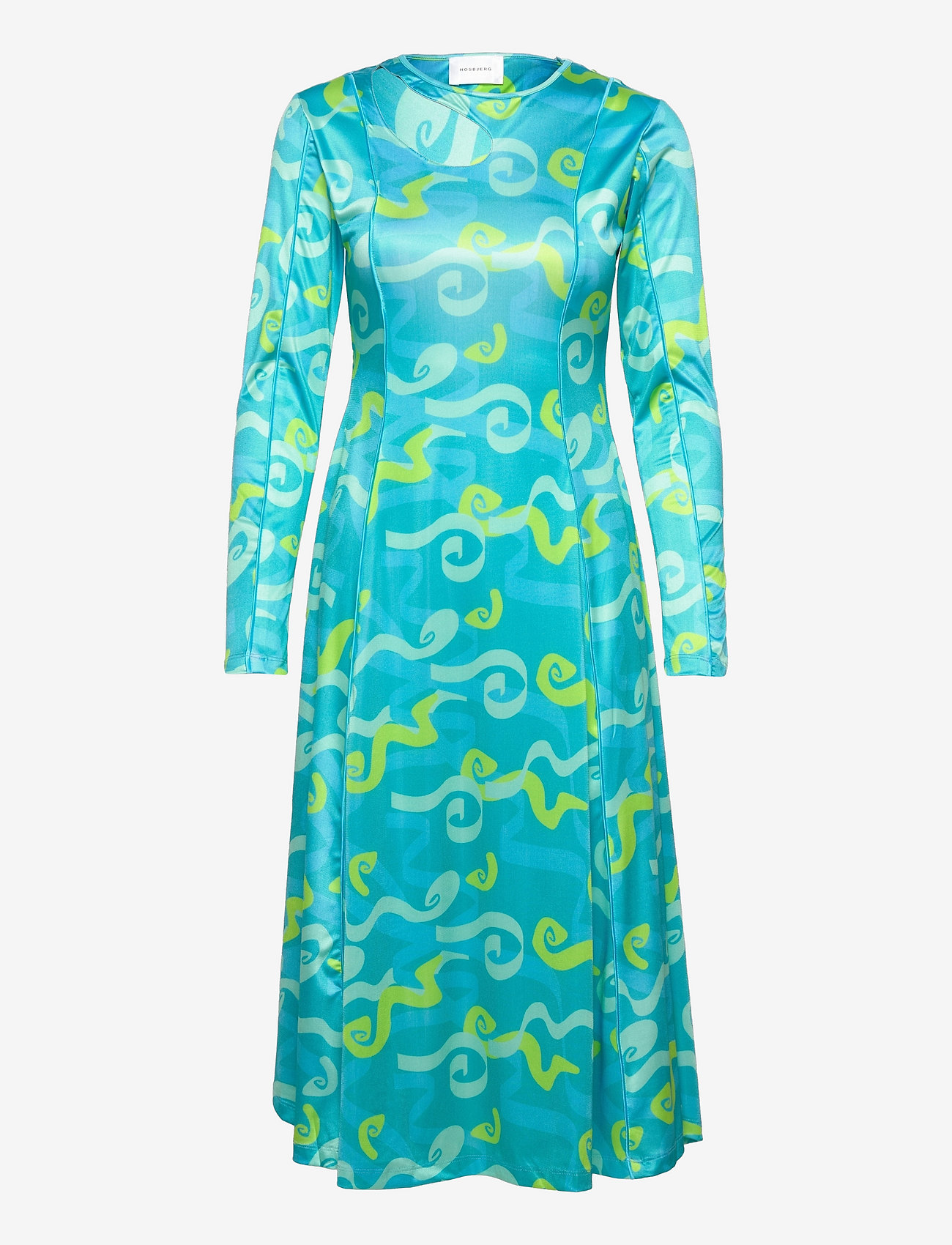 Hosbjerg - Funa Asta Dress - midi kjoler - sea grass blue - 0