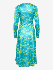 Hosbjerg - Funa Asta Dress - midi kjoler - sea grass blue - 1