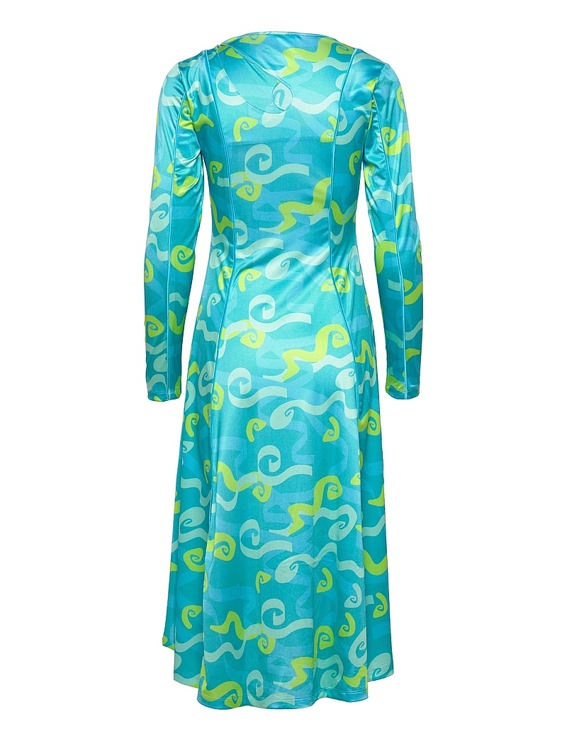 Hosbjerg - Funa Asta Dress - midikleider - sea grass blue - 1