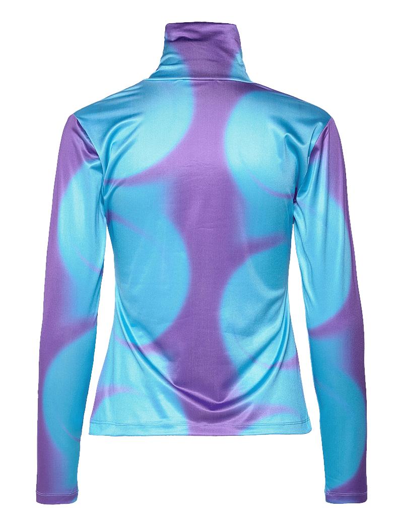 Hosbjerg - Funda Asta Turtleneck - långärmade toppar - water circle purple/blue - 1