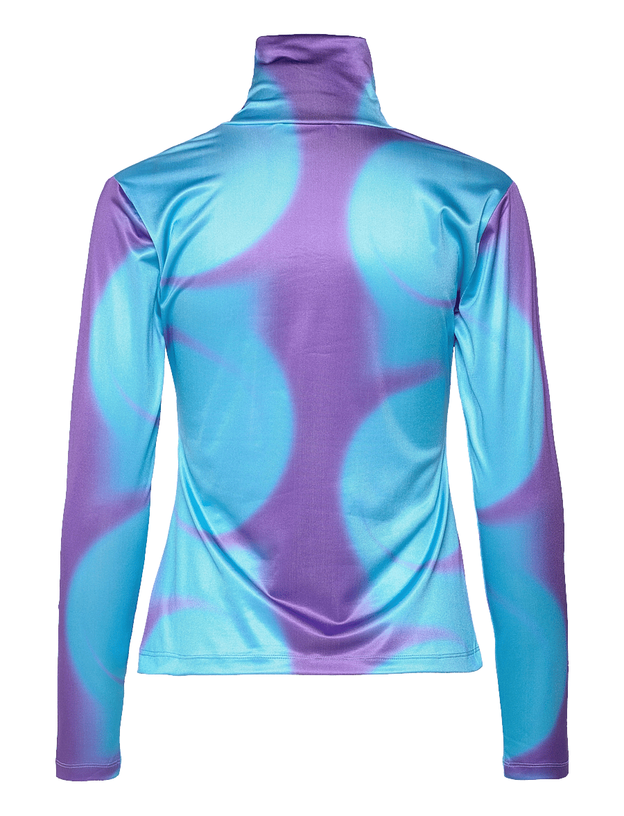 Hosbjerg - Funda Asta Turtleneck - langärmlige tops - water circle purple/blue - 1
