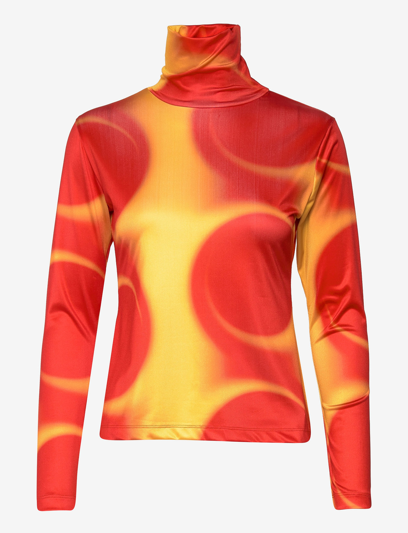 Hosbjerg - Funda Asta Turtleneck - herbstliche kleidung - water circle yellow/red - 0
